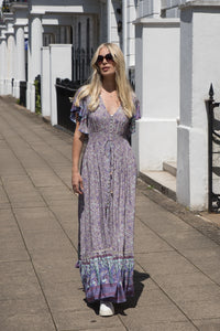 Lilac Maxi With Sleeve Detail