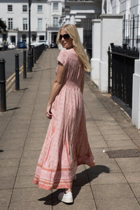 Striking Maxi With Cinched Waist